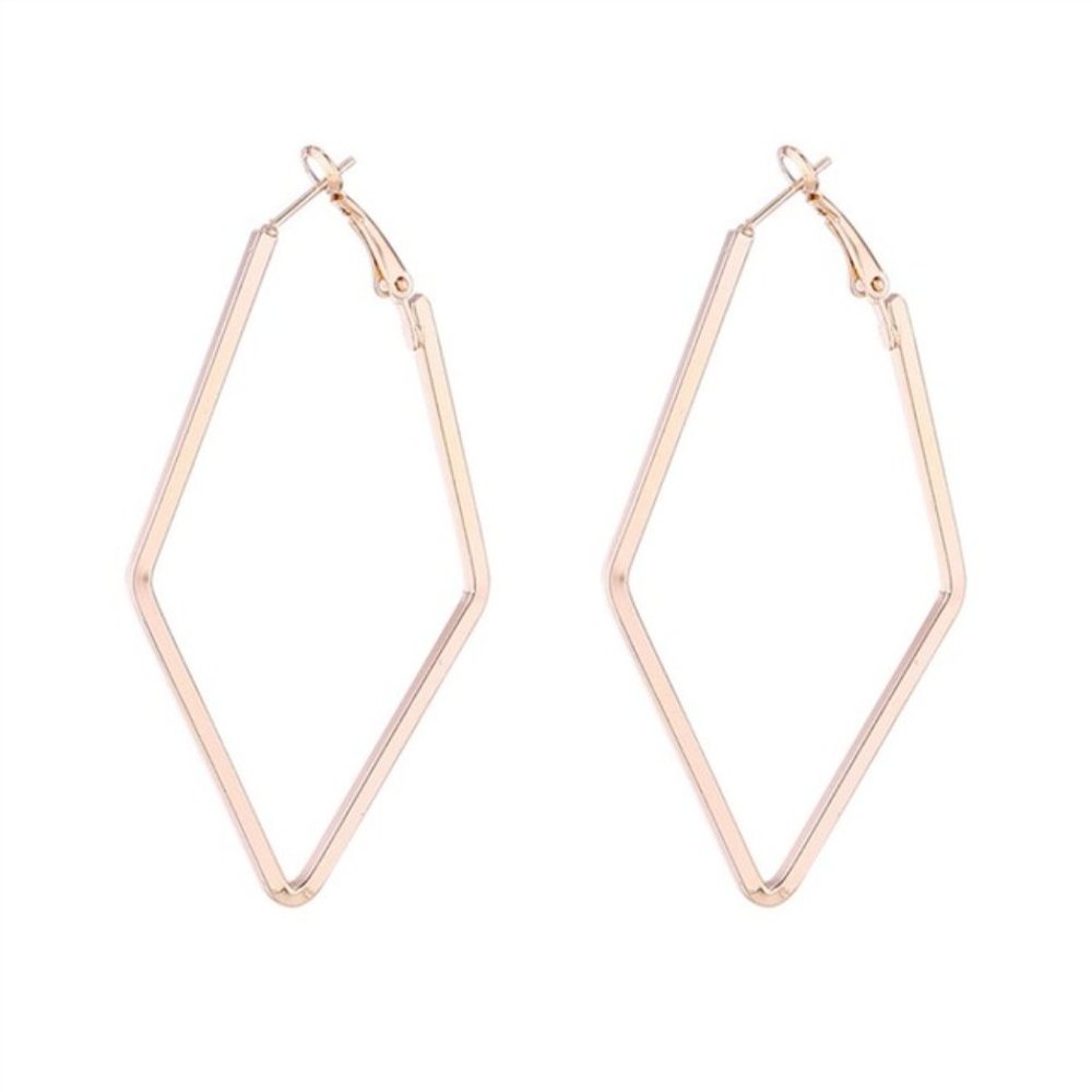 5 for $25 Rhombus Shape Statement Earrings - Picture 5 of 7